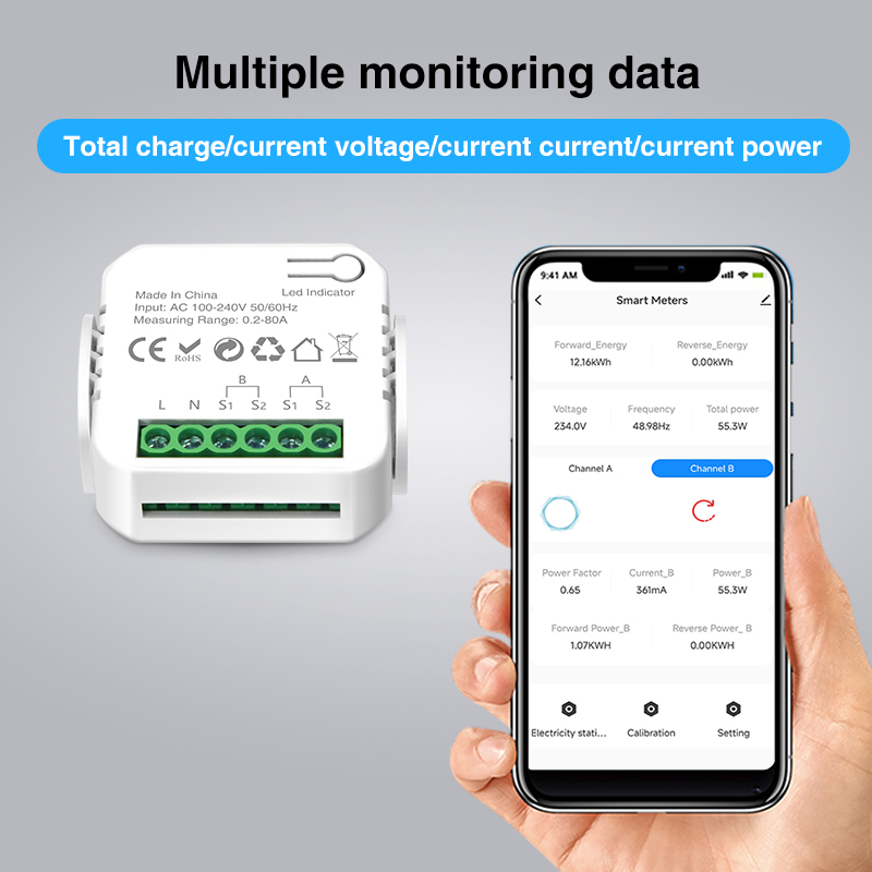 Tuya Smart Wifi Intelligent En - Energy Monitor Meter ulasan dan harga