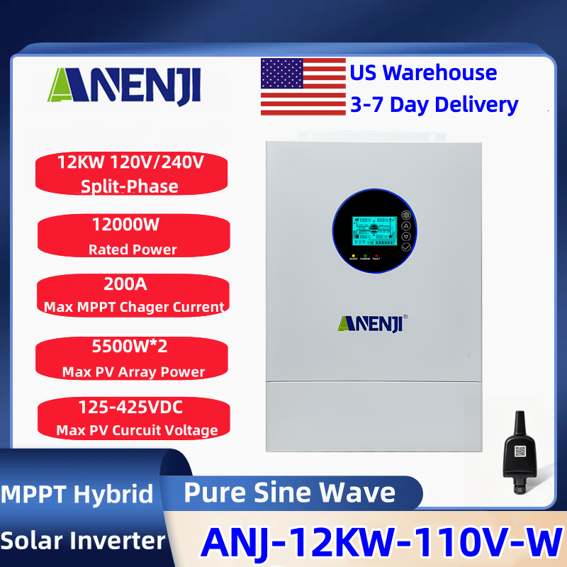 ANENJI Split-phase 120V/240V 1 - Charge Controller Solar ulasan dan harga