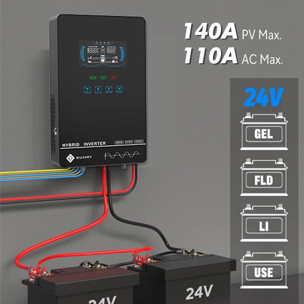 Sumry 4KW 120V Off Grid Solar  - Charge Controller Solar ulasan dan harga