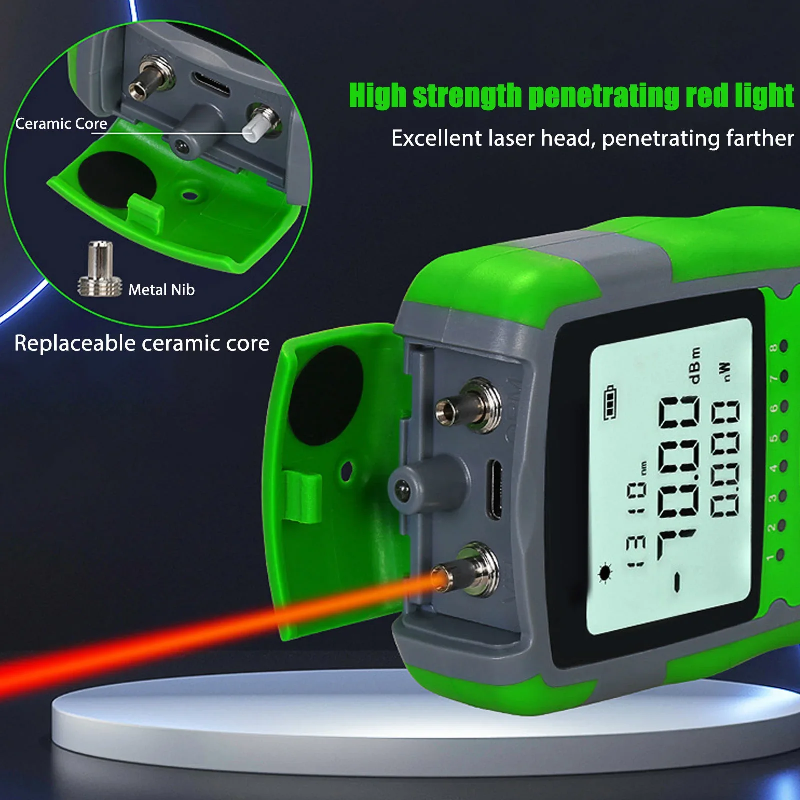 Red Light  Optic Cable Power T - Energy Monitor Meter ulasan dan harga