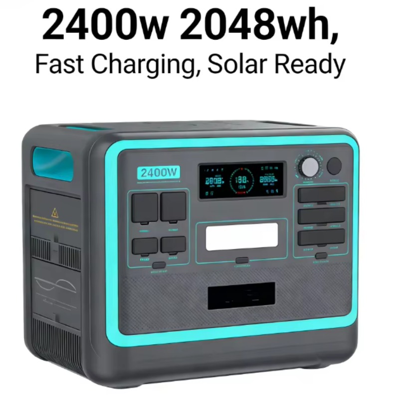 2400W 2048Wh Portable Station  - Solar Panel ulasan dan harga