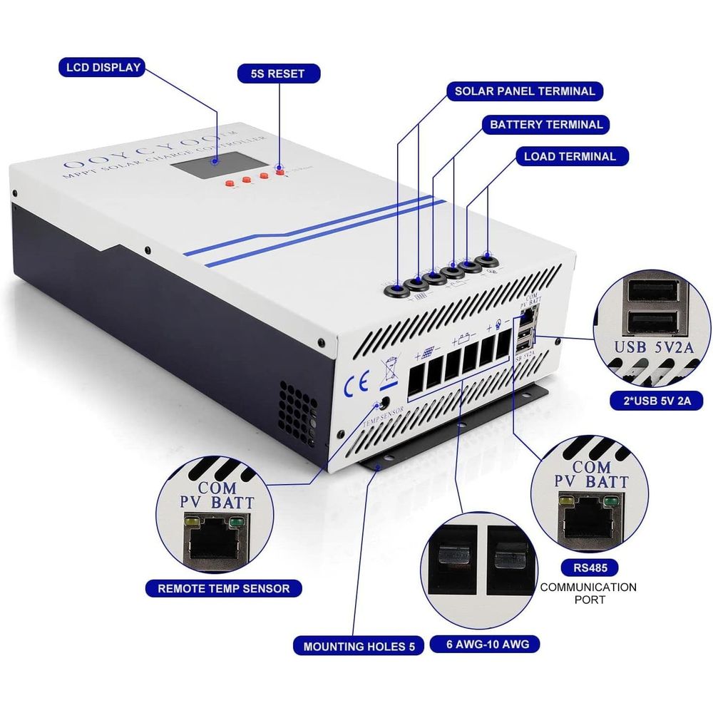 100 Amp MPPT Solar Charge Cont - Charge Controller Solar ulasan dan harga
