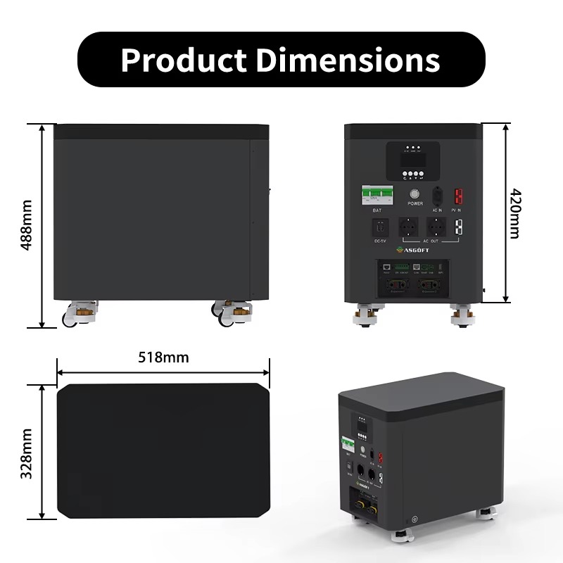 6.6kWh Portable Home Energy St - Power Inverter ulasan dan harga